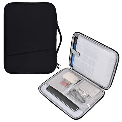 9-11 Inch Tablet Sleeve Case for 11-Inch iPad Pro M5 M4/Air M2 M3 M4 2024-2026/Air 10.9", Samsung Galaxy Tab S11 S9 S8 11"/A8/A9+/Galaxy Tab S7/A7/S6 Lite 10.4"/S5e/S4/S3/S2/S Pouch-Black - color: Black, size: 9-11 Inch