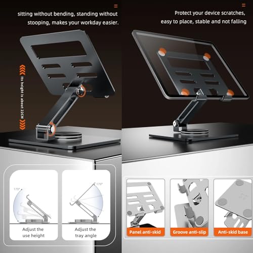 Drawing Tablet Stand - 360Adjustable Holder for 4-17.3"Inch Tablets & iPads Pro/Air