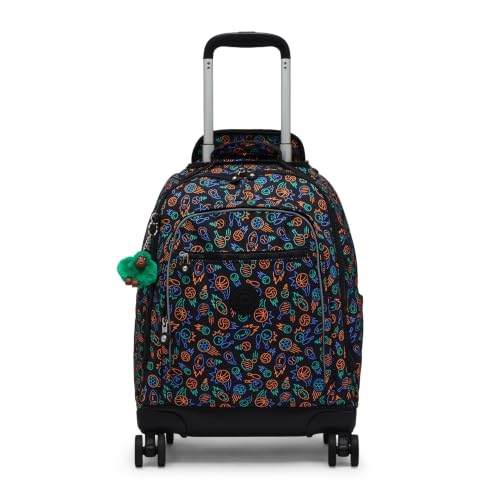 Kipling New Zea Printed 15" Laptop Rolling Backpack - color: Sport Doodle
