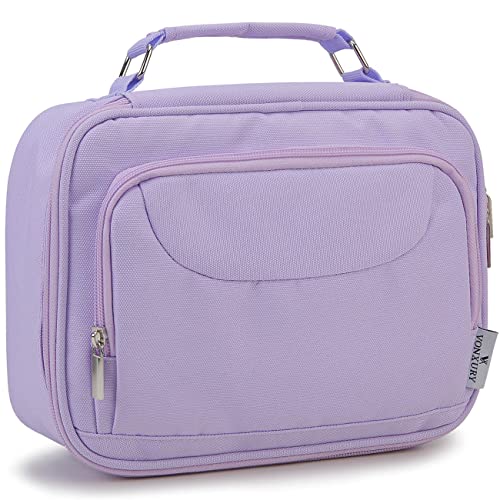 VX VONXURY Large Pencil Case, 54-Slot Colored Pen Pouch 2 Removable Sleeves | Cute Zipper Pencil Bag Organizer, Top Handle, Front Zip Pocket, Durable Fabric for Art Supplies Markers School Travel College - color: Light Purple