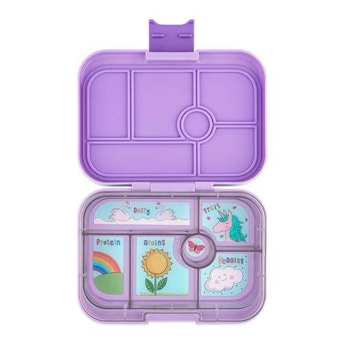 Yumbox Original Leakproof Bento Lunch Box Container for Kids (Lavande Purple Unicorn) - color: Lavande Purple Unicorn