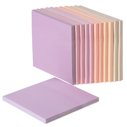 Mr. Pen- Sticky Notes, 3"x3", 12 Pads, 600 Sheets, Colorful | Sticky Notes Bulk, Self-Stick Note Pads, Perfect for Office, School, Home, Study & Organization