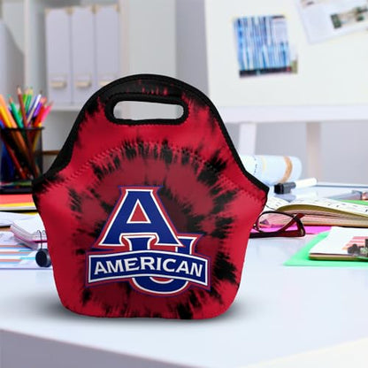 Campus Lab American University Tie-Dye Soft Neoprene Lunch Bag, Lightweight - color: American University AU Eagles