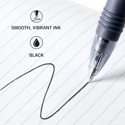 Zebra Pen Z-Grip Retractable Ballpoint Pen, Smooth-Flowing Black Ink, 1.0mm Medium Point, School & Office Supplies, Ideal for Note-Taking, Journal and Planner Use, 12-Pack (22210) - color: Black C