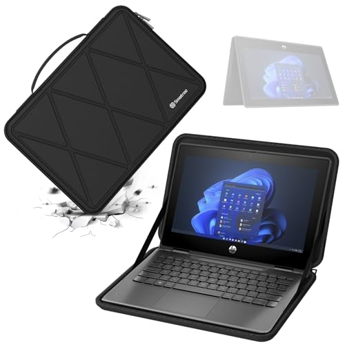 Smatree Hard EVA Protective Sleeve Case Compatible for 11.6 inch HP Pro x360 Fortis 11 G11/G10/G9, HP Fortis 11 G9 Q/x360 11 G3 J, Chromebook 11 G9/x360 11 G4 Laptop Bag (X8017) - color: X Series-Black, size: For 11.6 inch HP Pro x360 Fortis 11 G11(X8017)