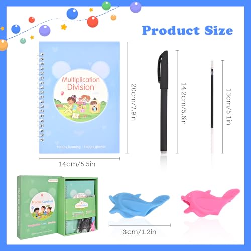 Reusable Magic Grooved Practice Copybook, Tracing Books for Kids Ages 3-5 | Preschool Workbook, Magic Book - size: 5.5inx7.9in