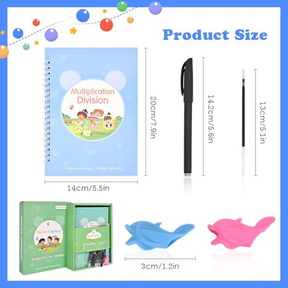 Reusable Magic Grooved Practice Copybook, Tracing Books for Kids Ages 3-5 | Preschool Workbook, Magic Book - size: 5.5inx7.9in