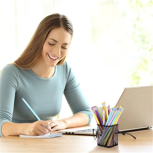 150 Pieces Triangle Pencils Wood Rubber Head Sketch Drawing Pen HB Pencil School Office Learning Stationery
