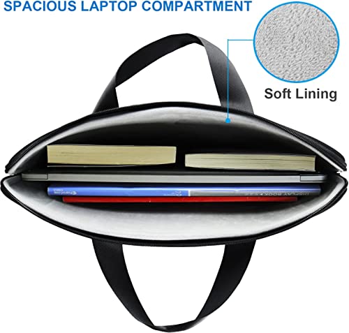 Laptop Sleeve Case 15.6 inch, Durable Travel Laptop Bag HandBag Shockproof Protective Computer Cover Carrying Bag Briefcase for 15" 15.6" HP Asus Acer Dell Lenovo Laptop Notebook Ultrabook, (Black) - color: Black, size: 15.6 inch