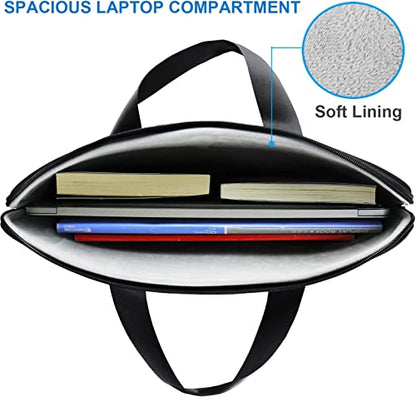 Laptop Sleeve Case 15.6 inch, Durable Travel Laptop Bag HandBag Shockproof Protective Computer Cover Carrying Bag Briefcase for 15" 15.6" HP Asus Acer Dell Lenovo Laptop Notebook Ultrabook, (Black) - color: Black, size: 15.6 inch