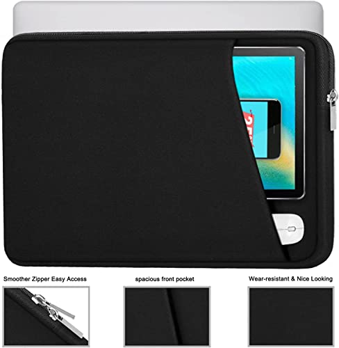 Laptop Sleeve Case 13 Inch, Upgrade 14 inch Laptop Cover for Apple MacBook Pro 2022, Durable Notebook Cover Shockproof Protective Bag Compatible with MacBook Air/Pro Retina 13.3 Inch, Black - color: Black, size: 13.3 inch
