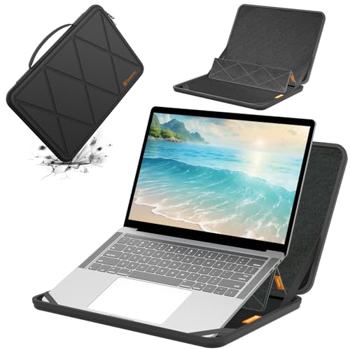 Smatree MS24T Hard Case with Stand for 13.1" Samsung Galaxy Tab S10 FE+ | Compatible for 13.1 inch Samsung Galaxy Tab S10 FE+, for 12.4 inch Samsung Galaxy Chromebook 2 360 Notebook Bag - color: MS - Black, size: For 12-13 inch Tab S10/Chromebook(MS24T)
