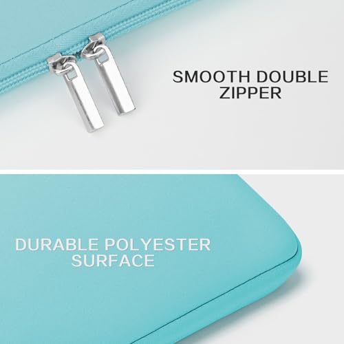 RAINYEAR 13 Inch Laptop Sleeve Compatible with 13.3" MacBook Air/Pro M1 M2 M3 M4 M5 A3449 A3240 A3113 A2681 A2338 Case Cover Bag with Front Pocket Accessories Pouch (Blue) - color: Blue, size: 13"