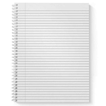 Gotcha Covered Notebooks Softcover She Will Not Fall 8.5" x 11" Religious Spiral Notebook/Journal, 120 College Ruled Pages, Durable Gloss Laminated Cover, White Wire-o Spiral. Made in the USA - color: She Will Not Fall