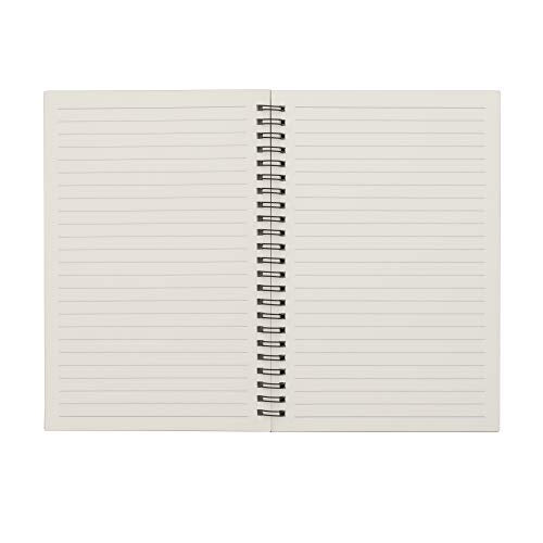TWONE 3 Packs Soft Cover Notebook with Lined Paper Black Spiral Notebooks with 100 Ruled Pages 50 Sheets Memo Notepads for Home School Travel, 8.25 x 5.55 inch - color: Black Cover
