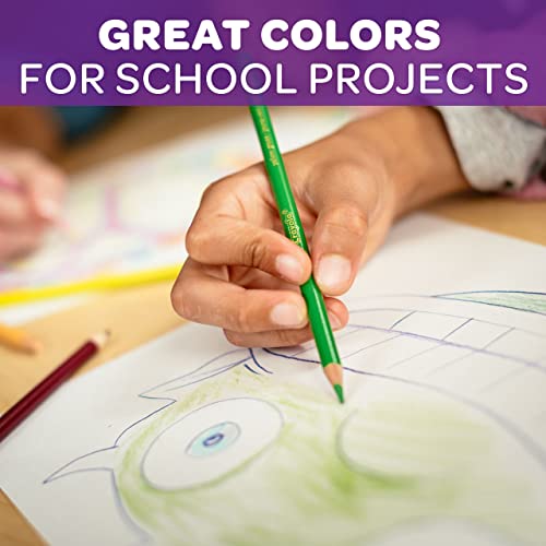 CRAYOLA Colouring Pencils - Assorted Colours (Pack of 12) | A Must-Have for All Kids Arts & Crafts Sets | Ideal for Kids Aged 3+ - style: 12 Pack