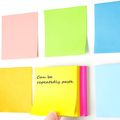 24 Pads Pop Up Sticky Notes 3x3 Refills Bright Colors Self-Stick Notes Pads Super Adhesive Sticky Notes Great Value Pack - color: 24 Pads-pop Up