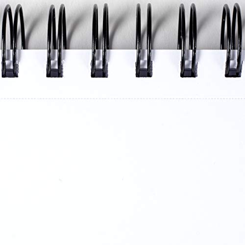ARTISTIK Spiral Sketch Pad – 100-Sheet Perforated Sketchbook for Pencil, Pastel & Crayon – 100 g/m²(68lb) Mixed Media Sketching & Writing Pad – 9" x 12", Pack of 2 - size: Sketch Pad 9 x 12"