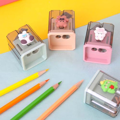 2PCS Pencil Sharpener, 2PCS Pencil Sharpener, Lip Liner Sharpener, sharpened Pencil, Children's Pencil, Office Supplies, School Supplies, School Halloween Gifts, Christmas Gifts (Xiaobai) - style: Xiaobai