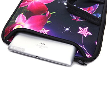 15.6-Inch Laptop Shoulder Sleeve Bag Case With Handle For 15 15.6" Acer Dell Hp - color: Pink