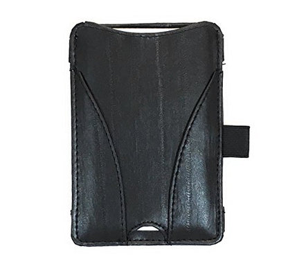 Office Depot Note Card Case, Size 5" x 3" (12.7cm x 7.6cm) Index Card Holder, Includes 25 Ruled Index Cards, Black Faux Leather, Front and Back Viewing Options, Notecard Holder