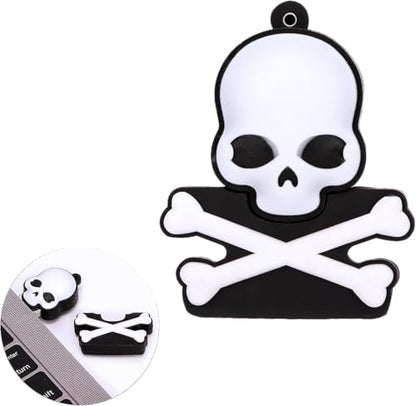 64GB USB 2.0 Flash Drive Cartoon Novelty Halloween Human Skeleton Memory Stick Silicone Rubber Pendrive Black - color: HalloweenX, size: 64GB 2.0