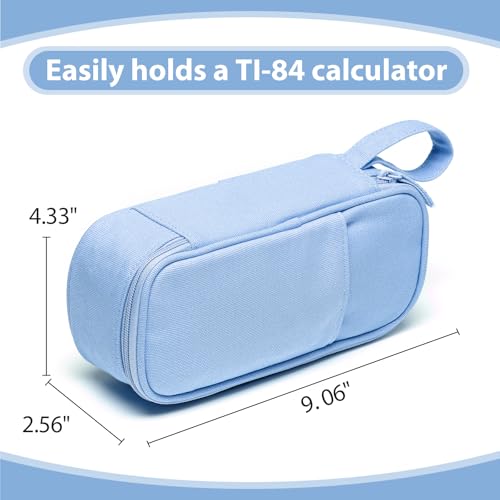 SPACEMATE Pencil Case Pouch Box Bag School Supplies Girls Boys Kids, Cute Preppy Stuff Large Big Capacity Aesthetic Pen Organizer, Back to College Stationary, Sky Blue, Heavy Duty Canvas, 1800ml - color: Sky Blue
