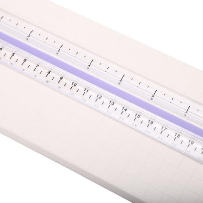 Hilitand Portable 6 in 1 Paper Cutter for Various Crafts, Versatile Trimmer for 22cm Wide Paper, Compact Cutting Tool for Classroom Settings