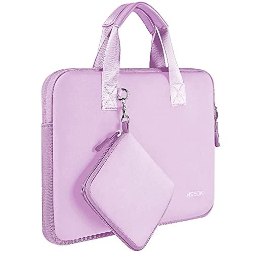 Hseok Laptop Sleeve 13.3-14 inch Case with Small Pouch, Neoprene Computer Bag Compatible with MacBook Neo/Pro 14 M5/M4/M3/M2/M1, Mac Air/Pro 13.3, XPS 14 and Most 13-14 inch Notebooks,L02P01 - color: L02p01, size: 13"-14"