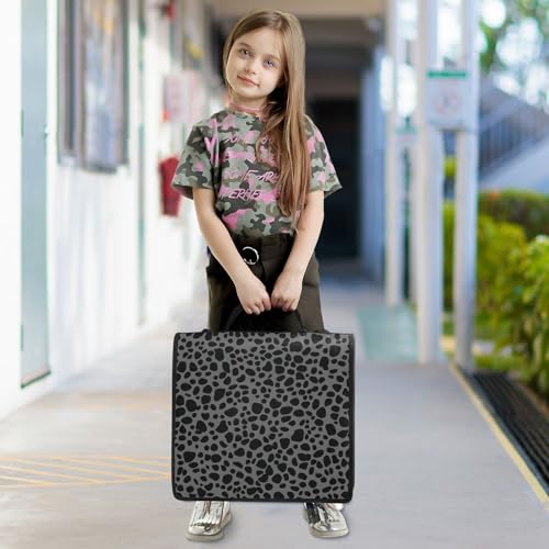 Kcldeci Zipper Binder Organizer 1.5inch 3 ring binder Bag for School and Office Expanding File Folder - color: F2