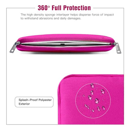 TiMOVO 9-11" Tablet Sleeve Bag, Plum | Fit iPad 11" A16 2025 / 10.9"/10.2" / Air 11" 5/4 Gen / Galaxy Tab A9+/A11Plus 11", Fit Smart Keyboard - color: Fuchsia, size: 9-11 Inch