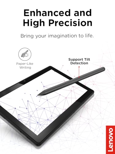 Lenovo Yoga Pen, Rechargeable Stylus for Lenovo Yoga, ThinkPad, ThinkBook, and Chrome, USB-C Charging, Magnetic Attachment, Replaceable Nib, Multi-Protocol Support, Smooth Writing Experience - color: Luna Grey