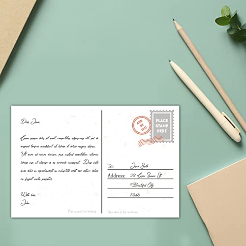 Goefun 100 Pack White Blank Index Cards 4x6 Thick Paper | Goefun 80lb Heavyweight CardStock Unlined Notecards for Post Cards, Photo Paper, Recipe Cards - color: white, size: 4x6