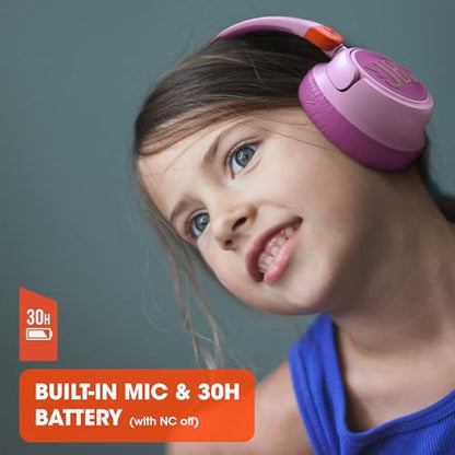 JBL JR 460NC - Wireless Over-Ear Noise Cancelling Kids Headphones - White