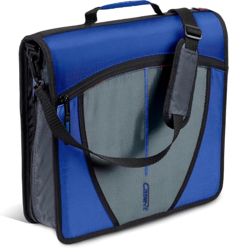 Case-it Binder, 3-Inch 3-Ring | Mighty Zip Tab | Blue | D-146 | Pack of 6 - color: Z Old Blue, size: 6 Pack