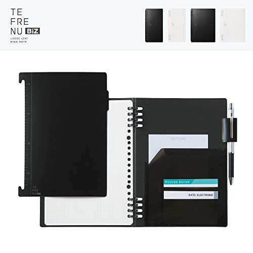 King Jim 9854TEB Tefline Biz A5 Ring Notebook - size: A5, style: White