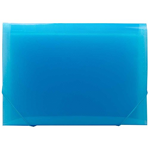 JAM PAPER Accordion Folders - 13 Pocket Plastic Expanding File - Legal Size - 10 x 15 - Blue - 2/Pack - color: Blue, size: Legal Size - 2 Pack