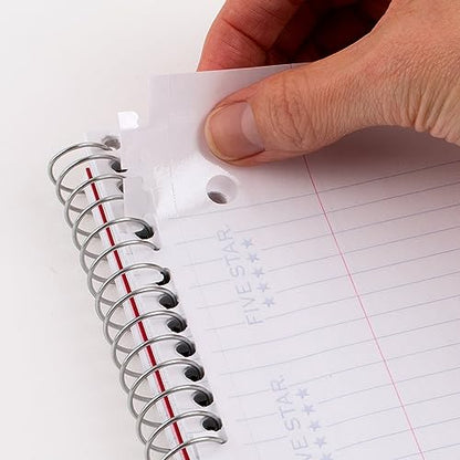Five Star Insertable Loose Leaf Paper, 3 Pack, Notebook Paper, College Ruled Filler Paper to Add Pages, Reinforced, 8-1/2" x 11", 75 Sheets per Pack (52168) - size: 3 Pack