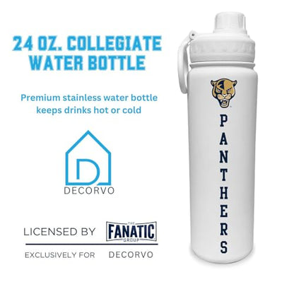 Florida International Water Bottle - Double Walled Stainless Steel 24 oz Keeps Drinks Cold or Hot - color: Florida International
