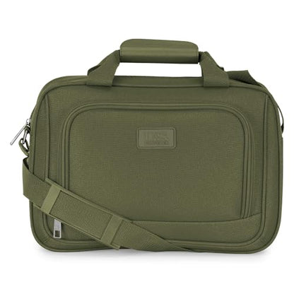 U.S. Traveler Rio Lightweight Softside Rolling Carry-on Suitcase, 4-Wheel Set, Green - color: Green, size: 22"/14"