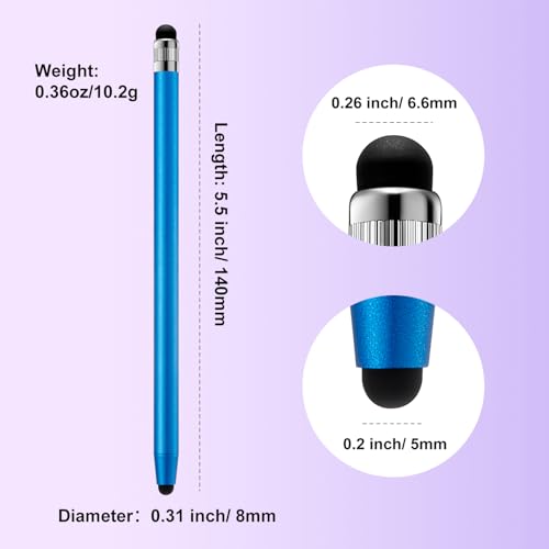 ChaoQ Stylus Pen for Touchscreen, 3pcs Stylus Pen for iPad iPhone Android | High Sensitivity and Precision, Suitable for iPad iPhone Android and All Touch Screens (Black/Silver/Blue) - color: 3 Black SIlver Blue