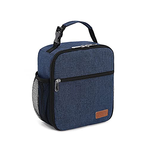 Femuar Lunch Box for Men Women Adults Small Lunch Bag for Office Work Picnic - Reusable Portable Lunchbox, Blue - color: Blue