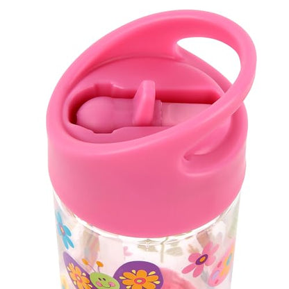Stephen Joseph, Kids Flip Top Water Bottle, 10 oz Tritan BPA Free, Water Bottle for Girls & Boys, Back to School Flip Top Bottle, BUTTERFLY - color: Butterfly