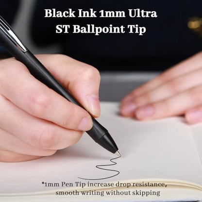 100 Pack Ballpoint Pens Bulk,1.0 mm Medium Point with Black Ink | Retractable, No Smear, No Bleed, Quick Dry Smooth Writing Click Pens for Studying, Journaling, Office and Everyday Use - color: Black-100pieces