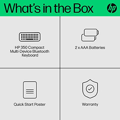 HP 350 BT Multi-Device Keyboard White - color: Pike Silver, style: BT Keyboard