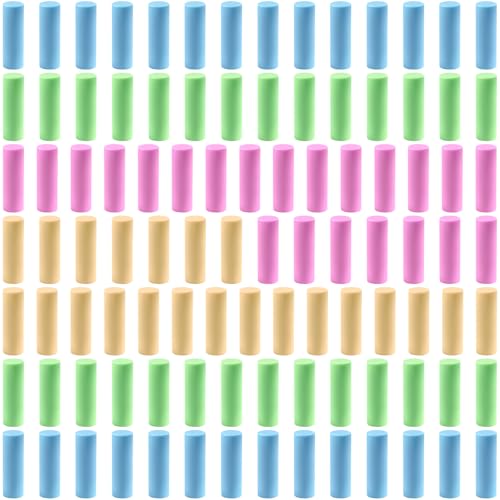 100 Pcs Refill Erasers for Propelling Pencils, Universal Traceless Eraser Replacement, Mechanical Pencil Eraser Refills for Office, Notebook -Mixed Colors - color: Mixed Color,100pcs,15x4.57mm