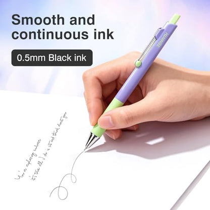 Ddaowanx Gel Pens,5Pcs Fine Point Smooth Writing Pens,0.5mm Black Ink for Journaling,Writing,Note Taking,Office School Supplies,Aesthetic Desk Accessories for Women - color: Contrast