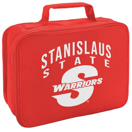 Campus Lab California State University Stanislaus Primary Logo Insulated Soft Sided Lunch Box - Reusable Lunch Bag For School Office Work, BPA Free, Red - color: California State University Stanislaus