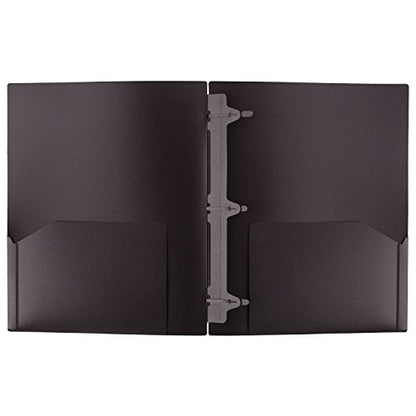 Five Star 2 Pocket Folders with Prong Fasteners, Folder with Pockets, Plastic, Color Selected For You, 1 Count (34084)