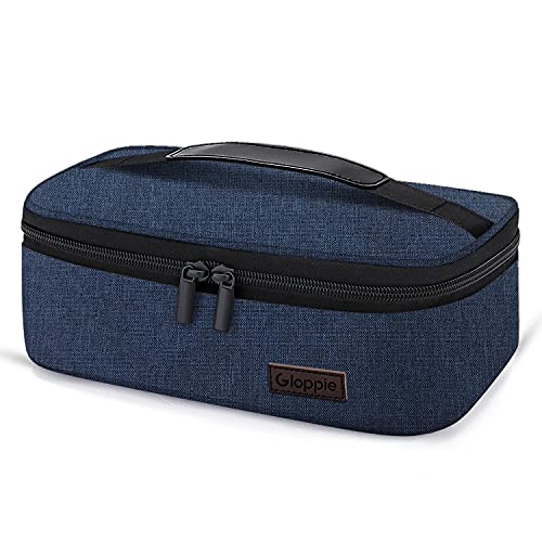 Gloppie Small Lunch Bag for Men Women Kids Insulated Lunch Box Mini Lunchbox Portable Cooler Bags Adult Thermal Lunch Boxes Reusable Snack Bag, Blue - color: Blue